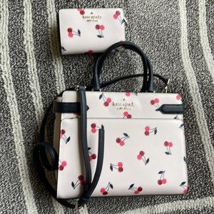 Kate Spade Red and White Satchel Bag